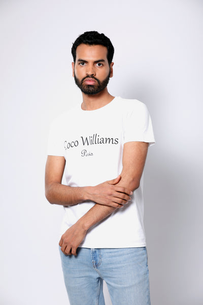 T-shirt homme blanc - Coco Williams