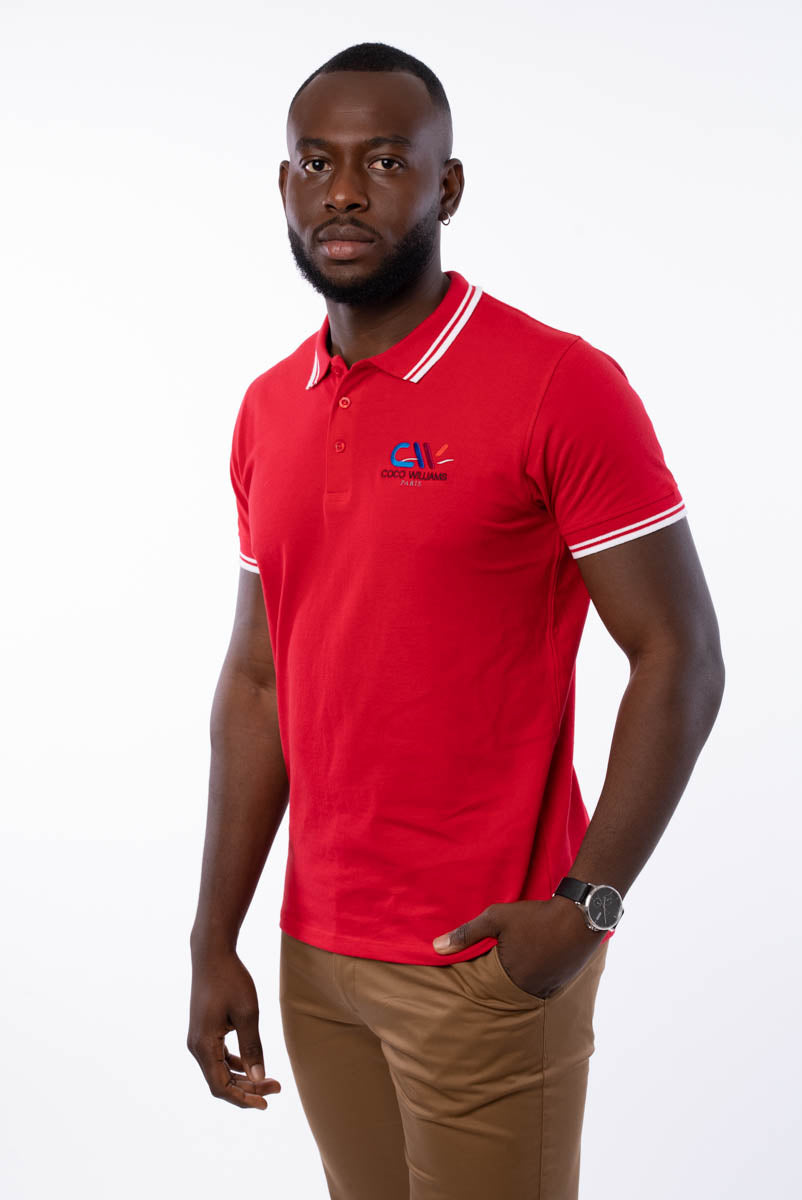 Polo homme rouge - Le Classic