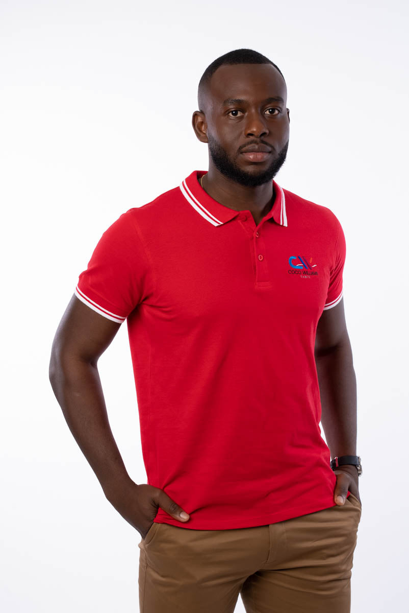 Polo homme rouge - Le Classic