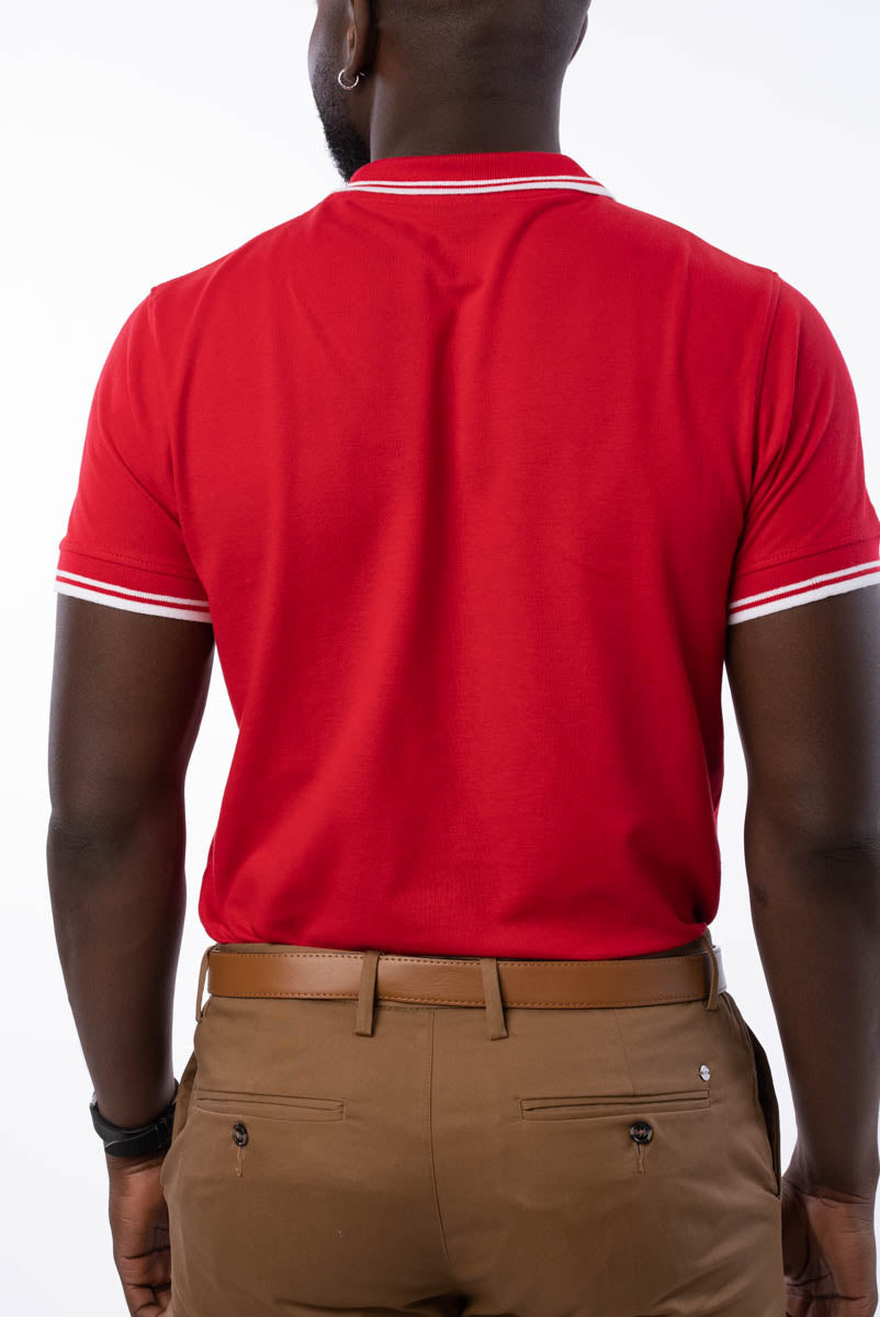 Polo homme rouge - Le Classic