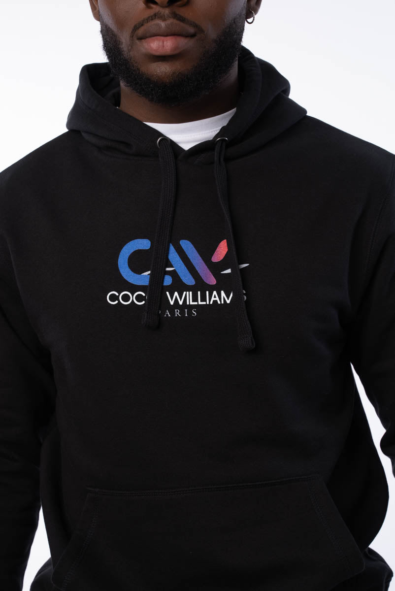 Sweat à capuche noir - Logo