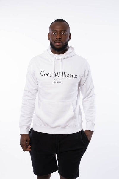 Sweat à capuche blanc - Coco Williams