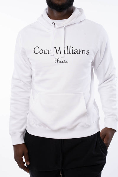 Sweat à capuche blanc - Coco Williams