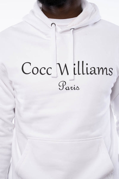 Sweat à capuche blanc - Coco Williams