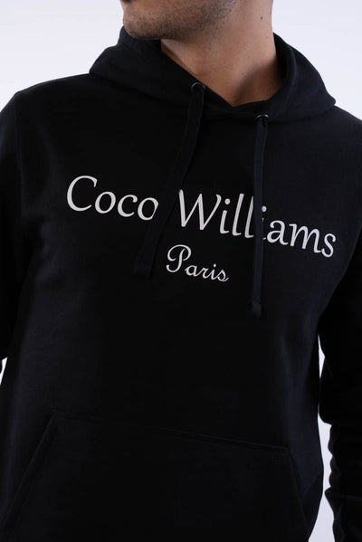 Sweat à Capuche Noir - Coco Williams